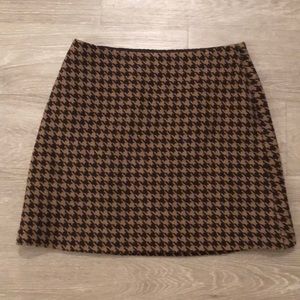 Wool mini skirt